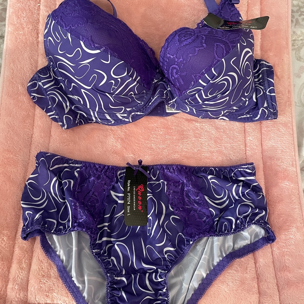 Panties and Bra set Purple